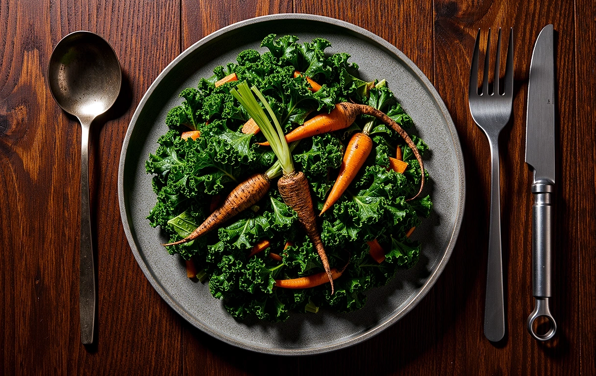 Professionelles Plating eines gesunden Gerichts